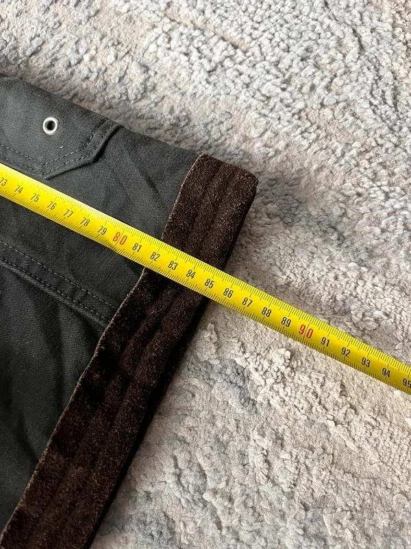 Vintage Replay Fireman Workwear Casaco pesado de lona de couro para todos os climas Tamanho – photo 10